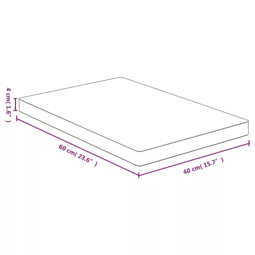 Bambusz asztallap 40 x 60 x 4 cm