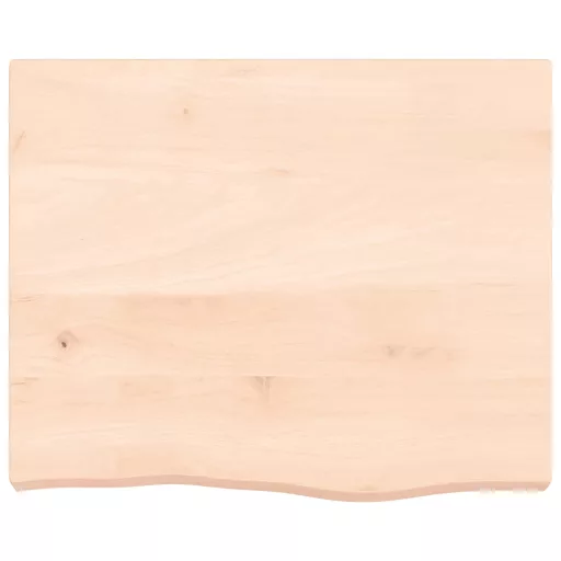 Kezeletlen tömör tölgyfa asztallap 60x50x(2-6) cm