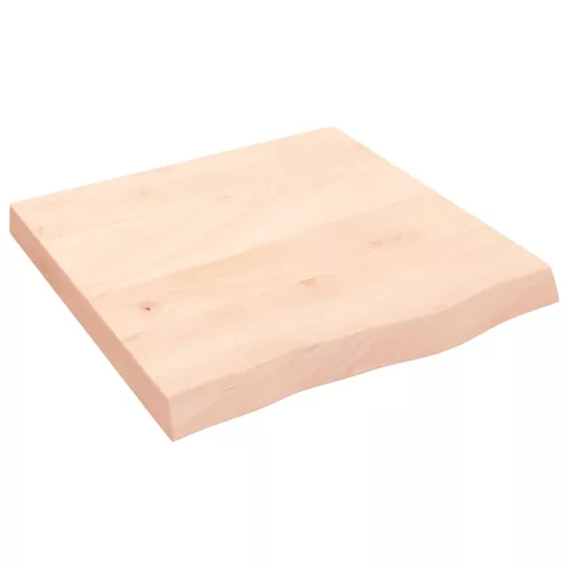 Kezeletlen tömör tölgyfa asztallap 60x60x(2-6) cm