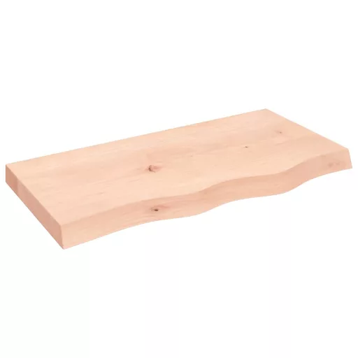 Kezeletlen tömör tölgyfa asztallap 80x40x(2-6) cm