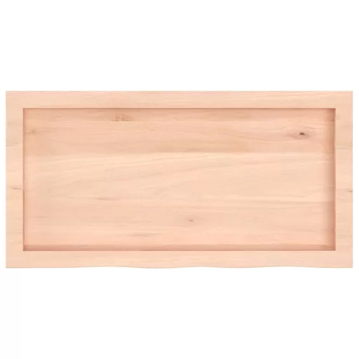 Kezeletlen tömör tölgyfa asztallap 80x40x(2-6) cm