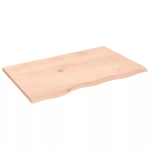 Kezeletlen tömör tölgyfa asztallap 80x50x2 cm