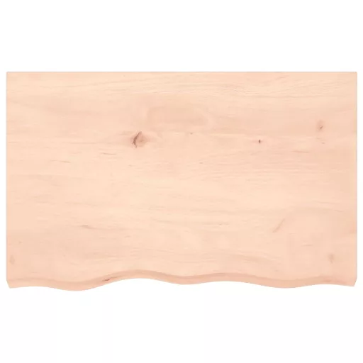 Kezeletlen tömör tölgyfa asztallap 80x50x2 cm