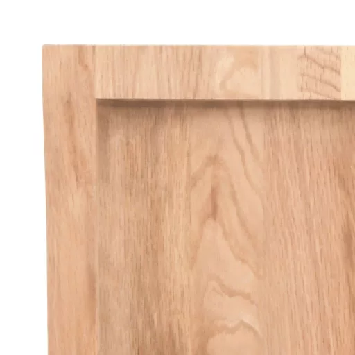Világosbarna kezelt tömör tölgyfa asztallap 80x40x(2-4) cm