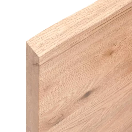 Világosbarna kezelt tömör tölgyfa asztallap 80x50x(2-4) cm