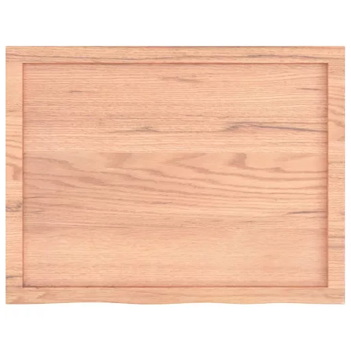 Világosbarna kezelt tömör tölgyfa asztallap 80x60x(2-6) cm