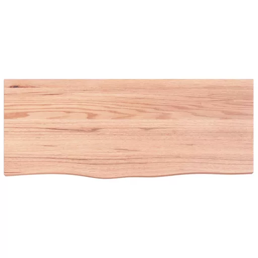 Világosbarna kezelt tömör tölgyfa asztallap 100x40x(2-4) cm