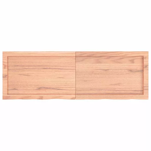 Világosbarna kezelt tömör tölgyfa asztallap 120x40x(2-4) cm