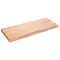 Világosbarna kezelt tömör tölgyfa asztallap 120x50x(2-6) cm