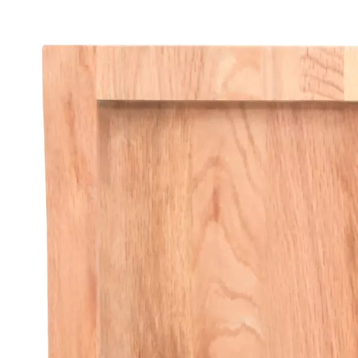 Világosbarna kezelt tömör tölgyfa asztallap 120x60x(2-4) cm