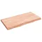 Világosbarna kezelt tömör tölgyfa asztallap 120x60x(2-6) cm