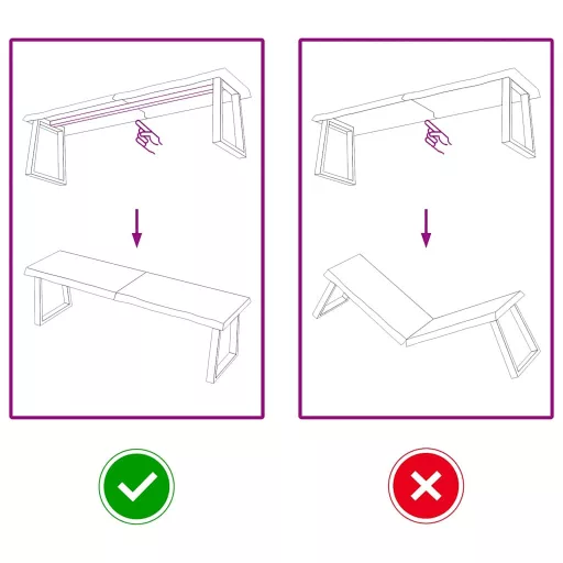 Világosbarna kezelt tömör tölgyfa asztallap 140x40x(2-4) cm