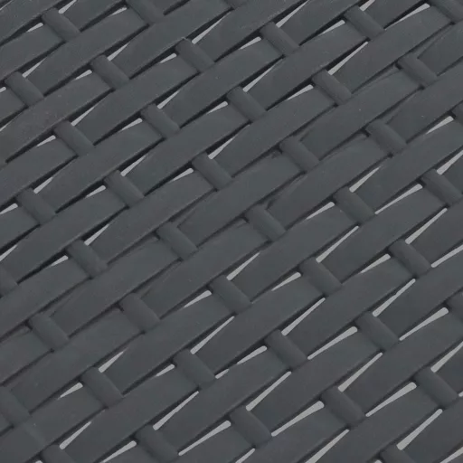 Antracitszürke PP rattan kerti asztal 58 x 58 x 41 cm