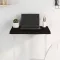 Sötétbarna kezelt tömör tölgyfa asztallap 60x50x(2-4) cm