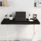 Sötétbarna kezelt tömör tölgyfa asztallap 100x40x(2-6) cm