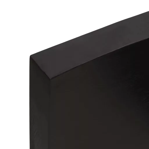 Sötétbarna kezelt tömör tölgyfa asztallap 100x50x(2-6) cm