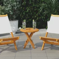 Kerek tömör tíkfa asztallap 2,5 cm 40 cm