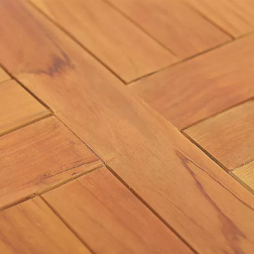 Kerek tömör tíkfa asztallap 2,5 cm 40 cm
