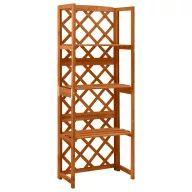 Tömör fenyőfa lugasrács polcokkal 55 x 30 x 140 cm