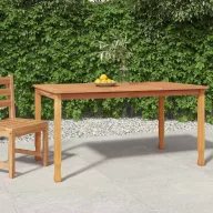 Tömör tíkfa kerti étkezőasztal 150 x 90 x 75 cm