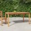 Tömör tíkfa kerti étkezőasztal 150 x 90 x 75 cm