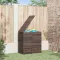 Barna polyrattan kerti párnatartó doboz 100 x 49 x 103,5 cm