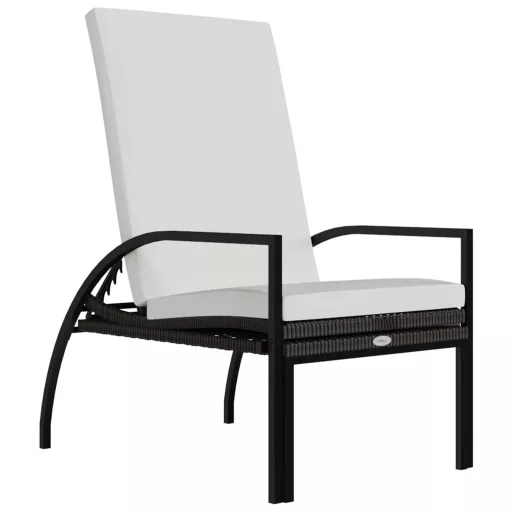 2 db barna polyrattan napozóágy lábtartóval