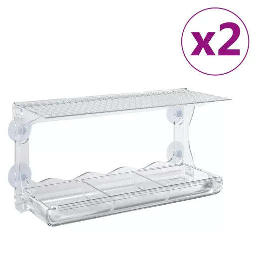 2 db akril ablaketető 30 x 12 x 15 cm