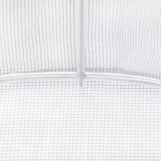 Fehér acélvázas melegház 12 m² 6 x 2 x 2 m