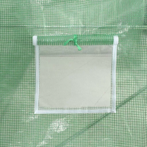 Zöld acélvázas melegház 60 m² 20 x 3 x 2 m