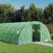 Zöld acélvázas melegház 48 m² 12 x 4 x 2 m