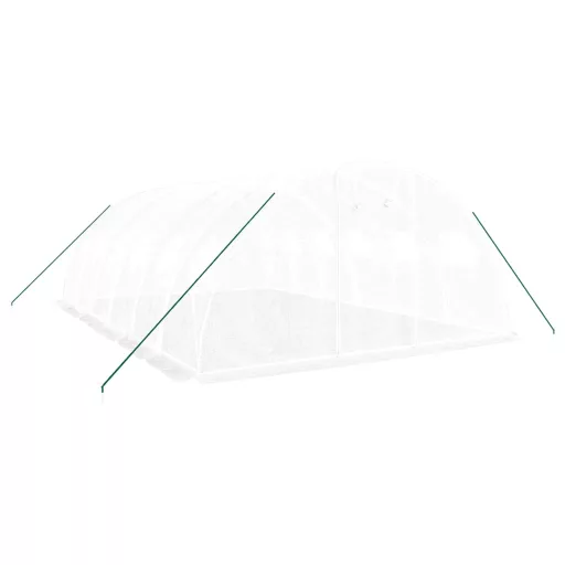 Fehér acélvázas melegház 24 m² 6x4x2 m