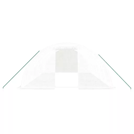 Fehér acélvázas melegház 24 m² 6x4x2 m