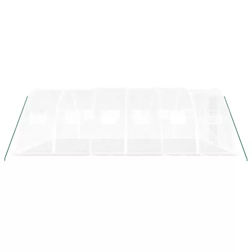 Fehér acélvázas melegház 24 m² 6x4x2 m
