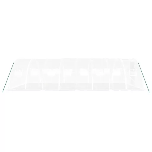Fehér acélvázas melegház 32 m² 8 x 4 x 2 m