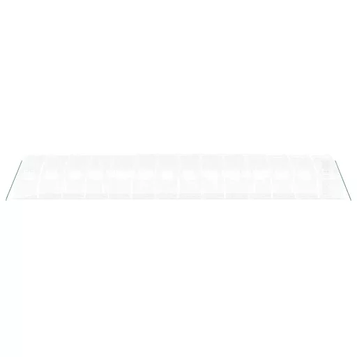 Fehér acélvázas melegház 56 m² 14 x 4 x 2 m
