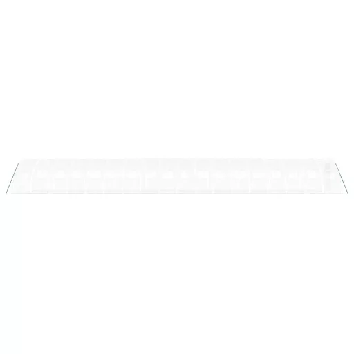 Fehér acélvázas melegház 72 m² 18 x 4 x 2 m