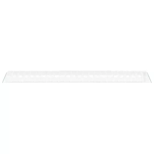 Fehér acélvázas melegház 96 m² 24 x 4 x 2 m