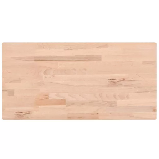 Tömör bükkfa téglalap alakú asztallap 100x50x1,5 cm