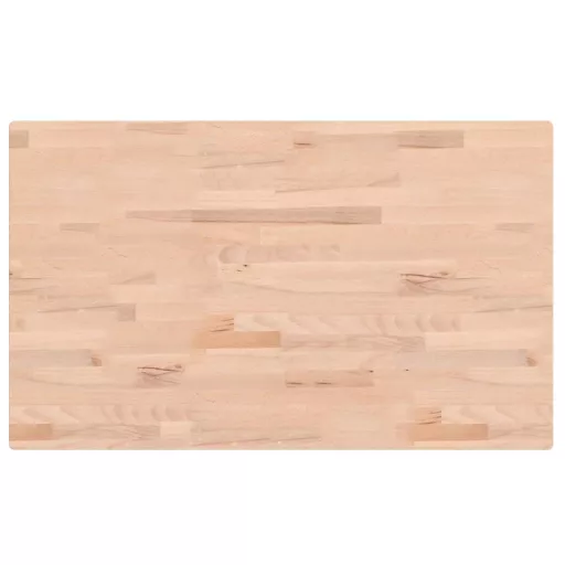 Tömör bükkfa téglalap alakú asztallap 100x60x2,5 cm