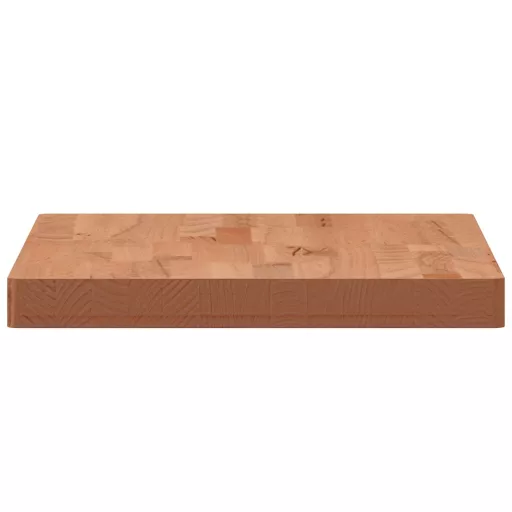 Tömör bükkfa téglalap alakú asztallap 60x40x4 cm