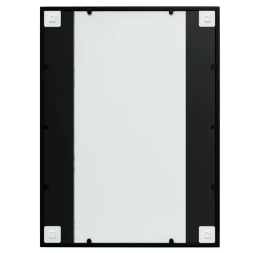 2 db fekete fém fali tükör 80x60 cm