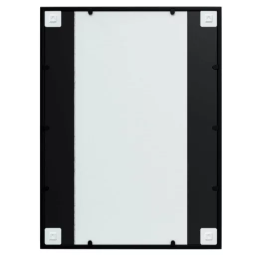3 db fekete fém fali tükör 80x60 cm