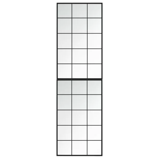 2 db fekete fém fali tükör 100x60 cm