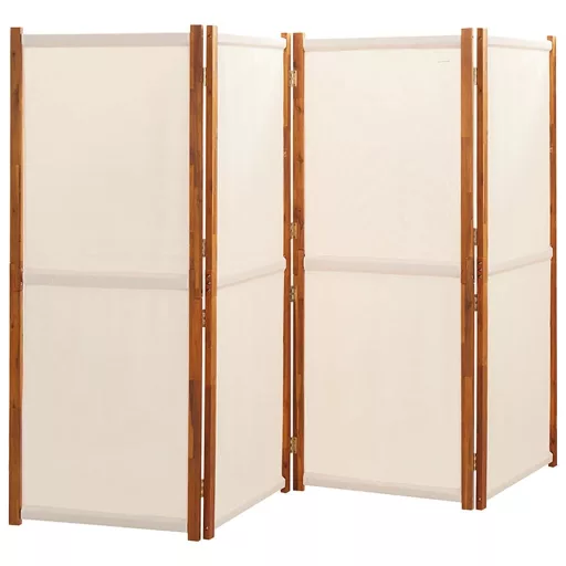 Fehér 4 paneles térelválasztó 280x180 cm