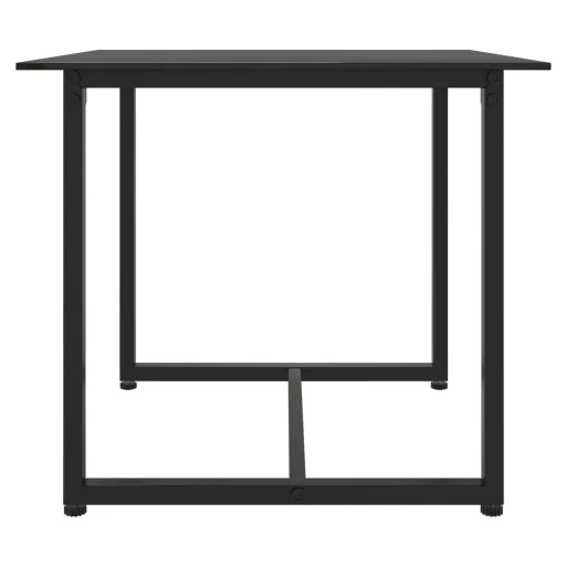 3 részes fekete polyrattan kerti ülőgarnitúra párnákkal