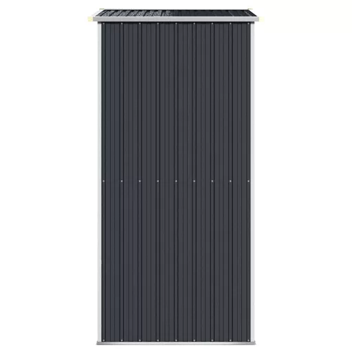 Antracitszürke horganyzott acél kerti fészer 192 x 108 x 223 cm