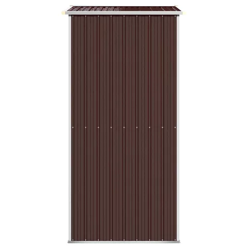 Sötétbarna horganyzott acél kerti fészer 192x108x223 cm
