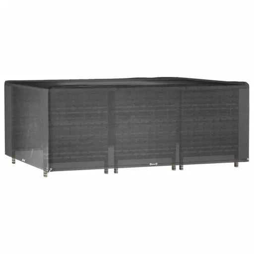 Téglalap alakú kerti bútorhuzat 16 fűzőlyukkal 278x204x105 cm