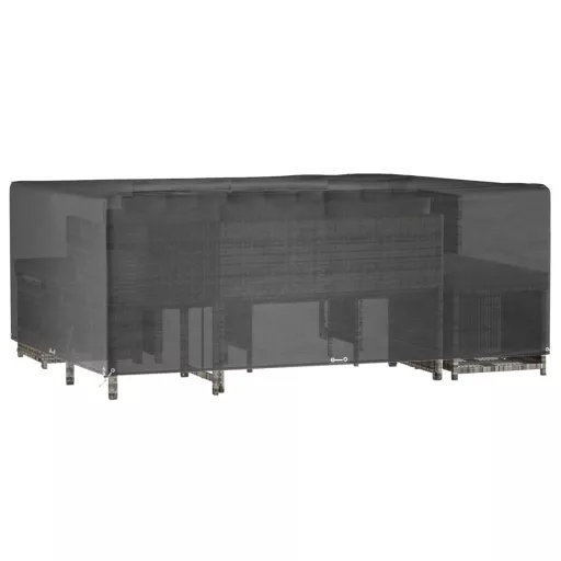 Téglalap alakú kerti bútorhuzat 16 fűzőlyukkal 300x250x90 cm